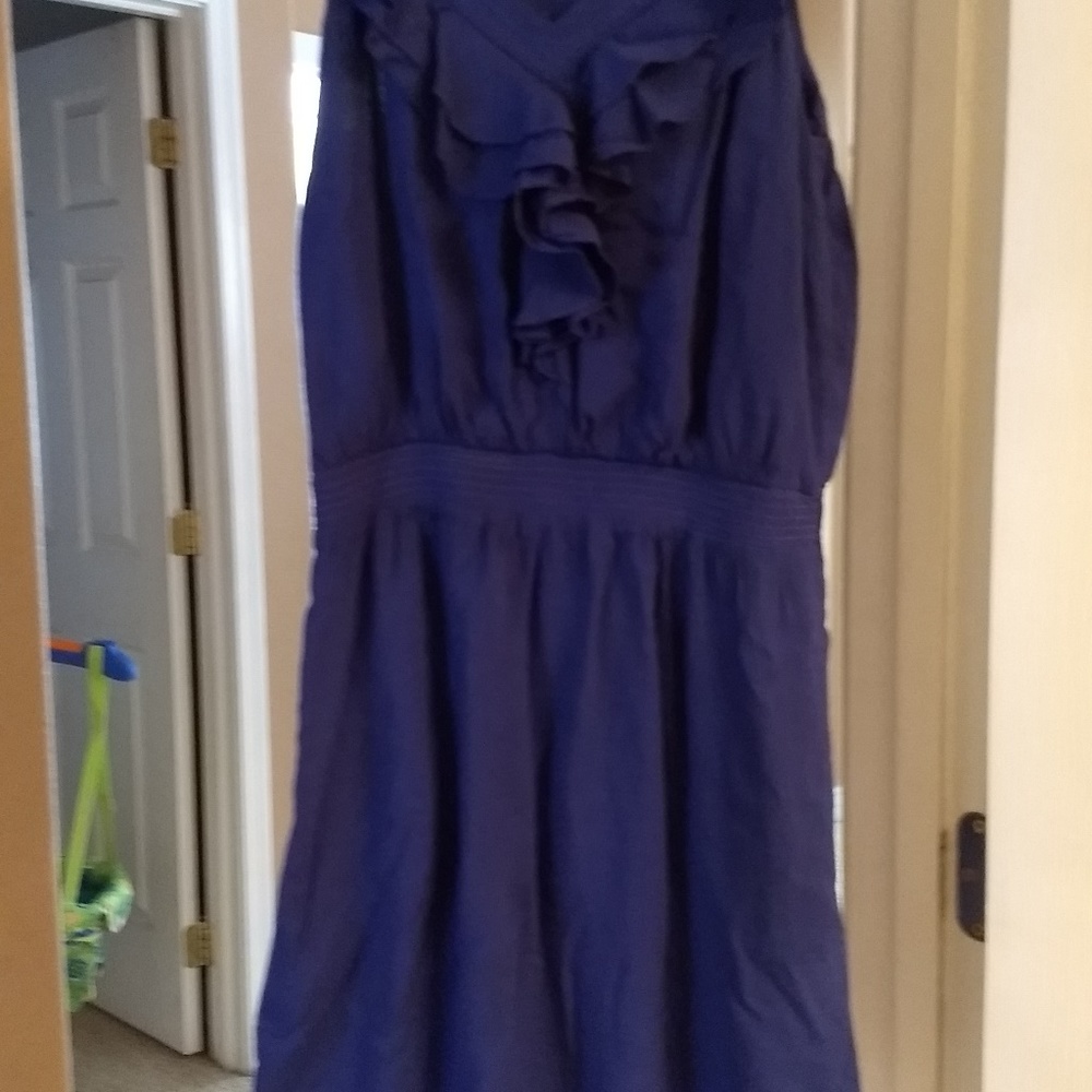 Knee Length BWHM Royal Blue Petite Dress